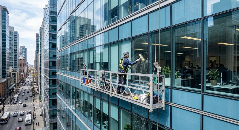 Office Building Window Washing in Denver County, CO
